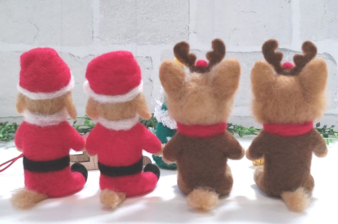 【ひまさく様　追加分】Xmas飾り♡羊毛フェルト♡ハンドメイド
