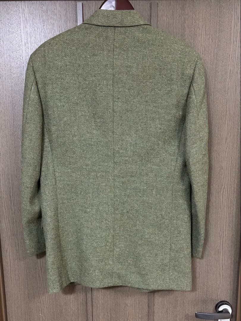 VALENTINO グリーングレー系　ツイードテーラードジャケット　レトロ