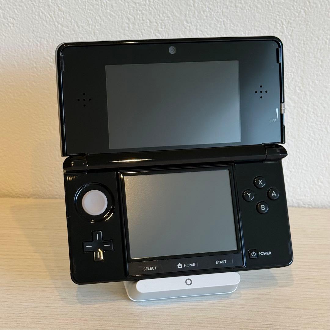 ニンテンドー3DS クリアブラック 箱付き 3-044