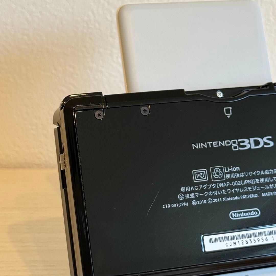 ニンテンドー3DS クリアブラック 箱付き 3-044