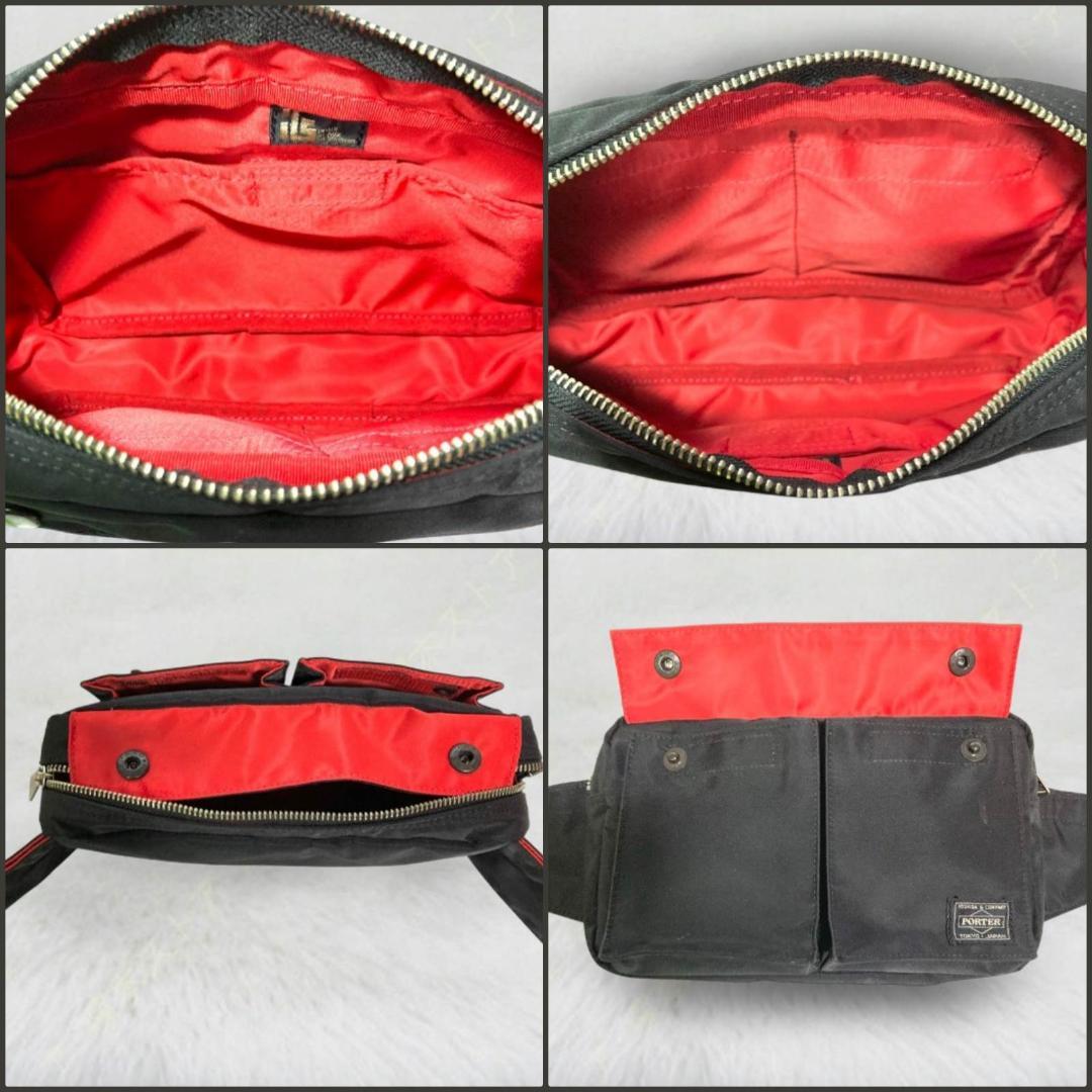 ⛵PORTER ✗ ILS エルファイン ウエストバッグ黒ボディバッグ 別注
