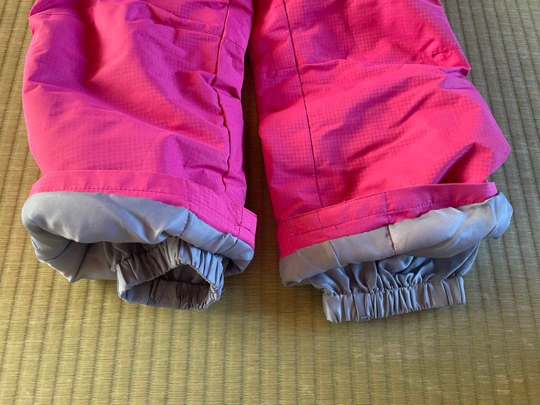 nima子供用スキーウェア上下セット（花柄）100cm手袋付き
