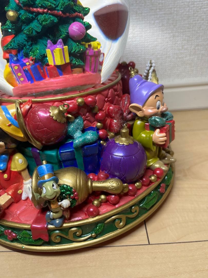 ミッキー ミニー クリスマス スノードーム オルゴール