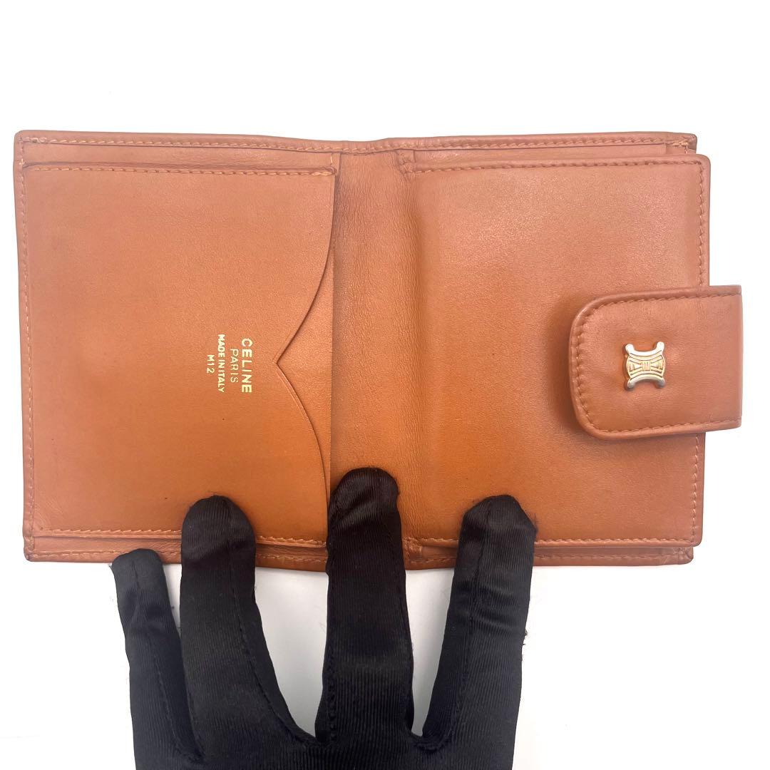 CELINE セリーヌ 二つ折り財布 マカダム柄 ビンテージ