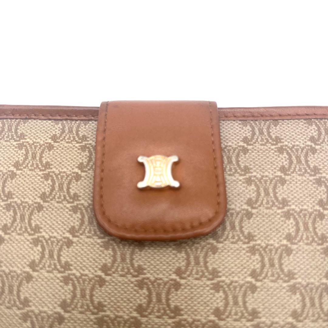 CELINE セリーヌ 二つ折り財布 マカダム柄 ビンテージ