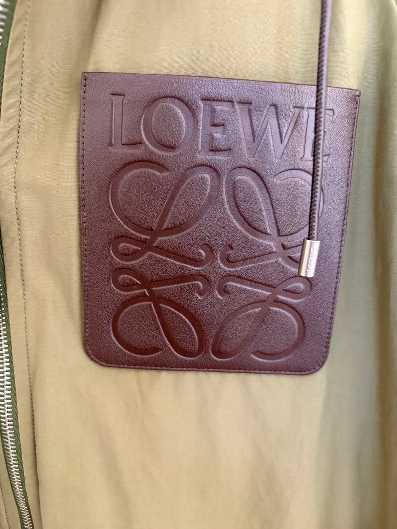 じ*む様 ロエベ Loewe ロゴパッチジャケット　アウターブルゾン　コットンナ