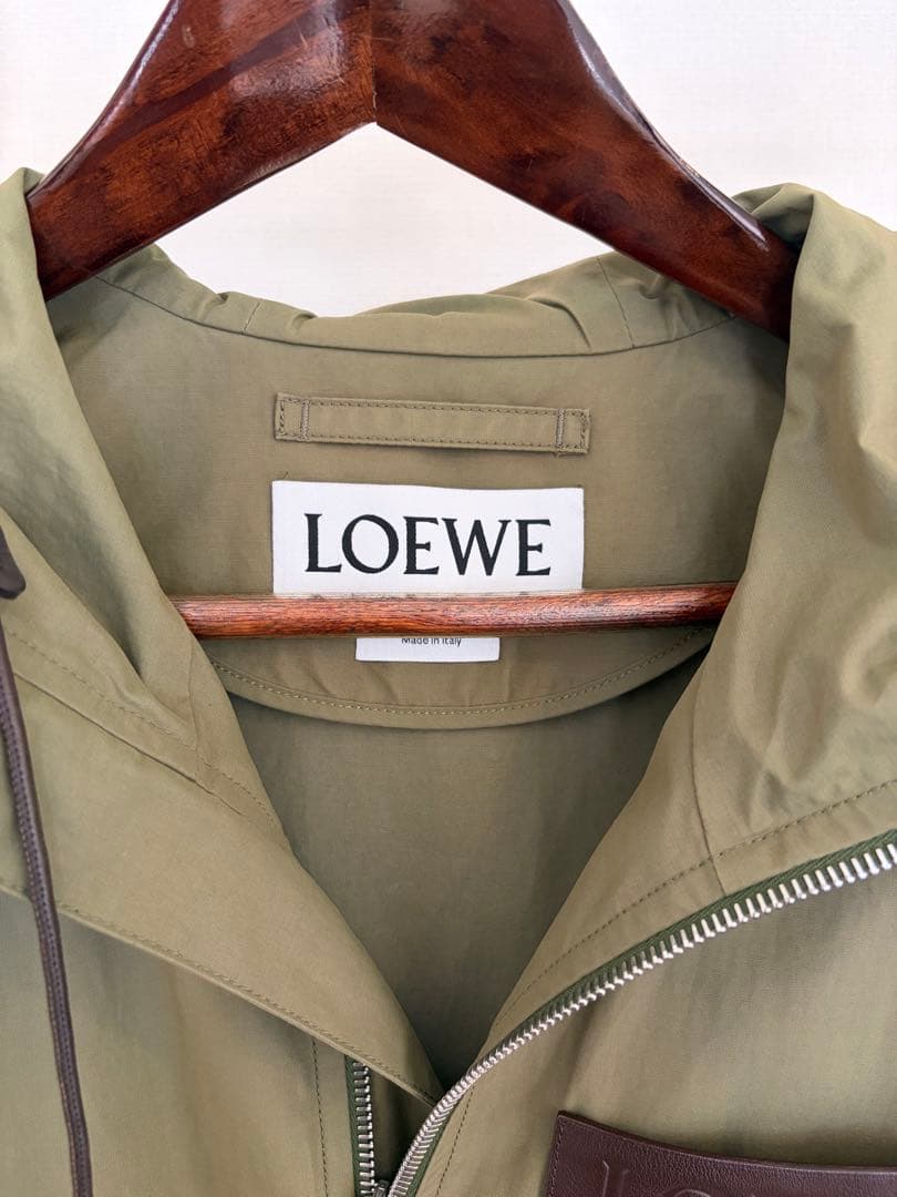 じ*む様 ロエベ Loewe ロゴパッチジャケット　アウターブルゾン　コットンナ