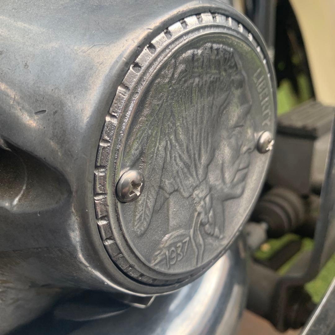 ショベルヘッドエボビックツインアルミ砂型ポイントカバー ビンテージタイプ