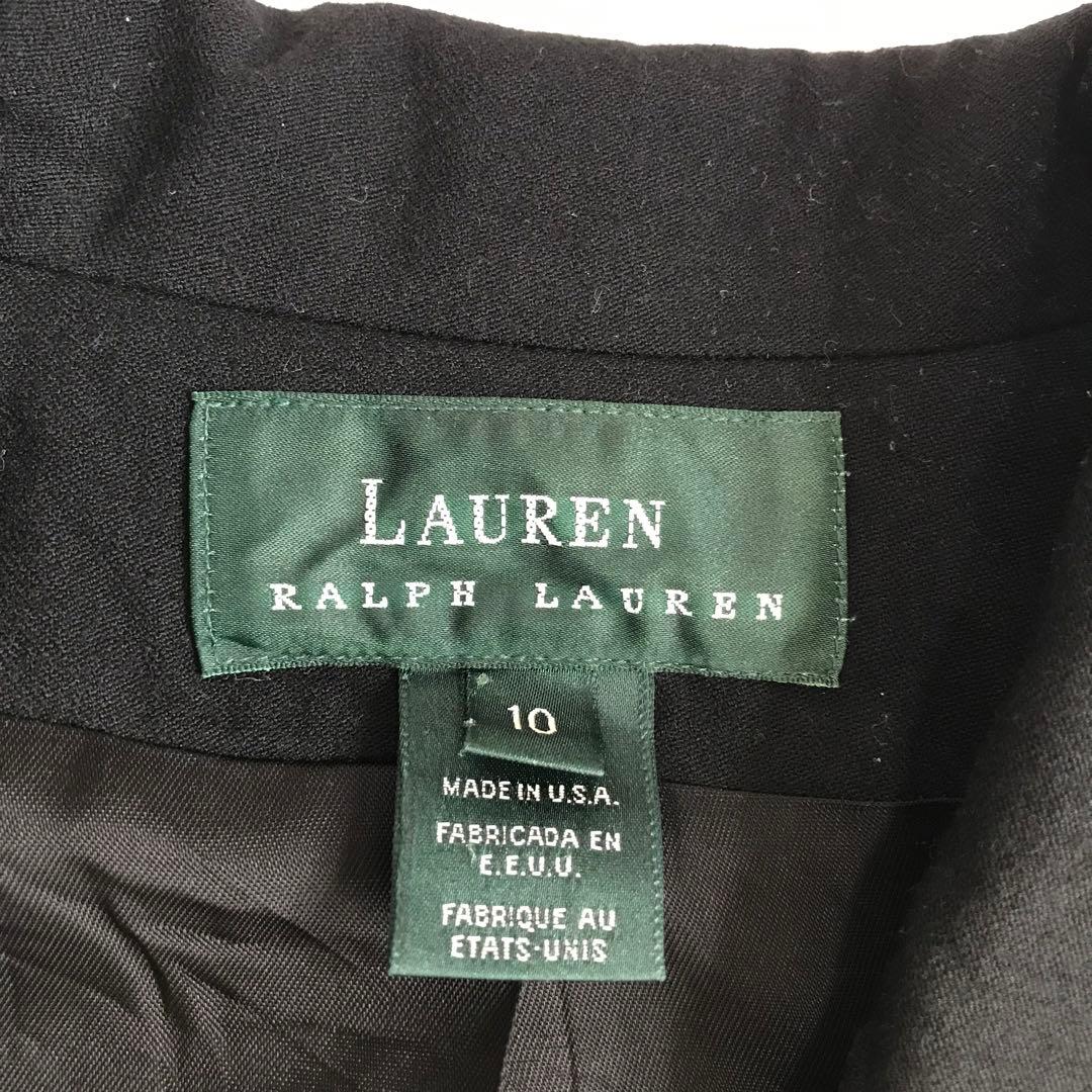 USA製ラルフローレン　紺ブレザー　ブラック　ジャケット　ダブル　金ボタン　XL