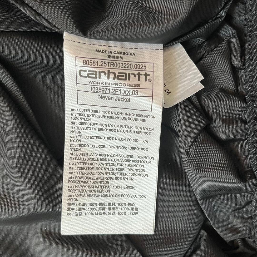 完売Carhartt Neven Jacket Black Graphite S