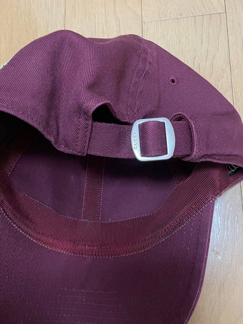 Gucci New York Yankees Baseball Cap ボルドー