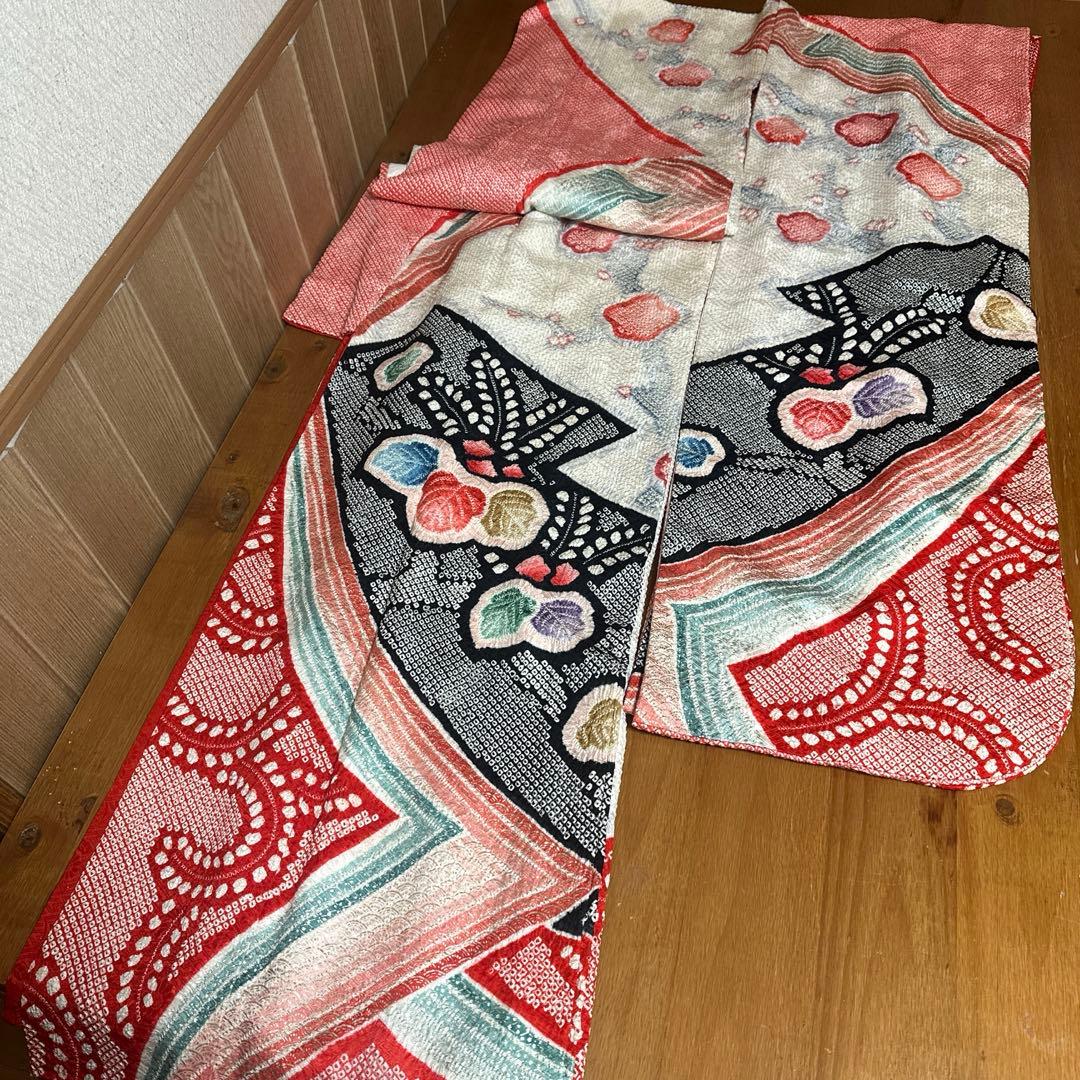豪華　総絞り　正絹振袖セット　18ー12