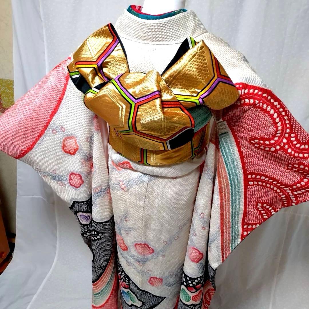 豪華　総絞り　正絹振袖セット　18ー12