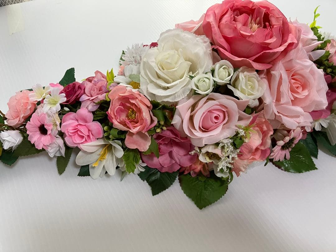 koroです♪【置き型アレジメント】ピンクの薔薇❤️