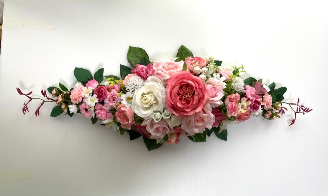 koroです♪【置き型アレジメント】ピンクの薔薇❤️
