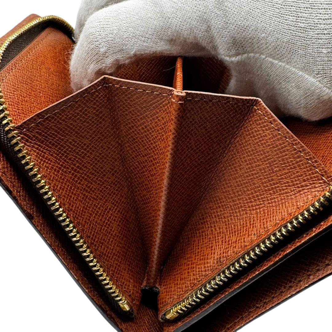 LOUIS VUITTON コンパクト ジップ モノグラム 折り財布