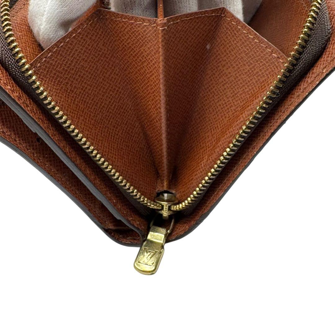 LOUIS VUITTON コンパクト ジップ モノグラム 折り財布
