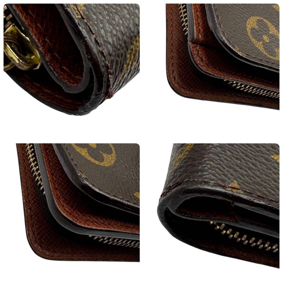 LOUIS VUITTON コンパクト ジップ モノグラム 折り財布