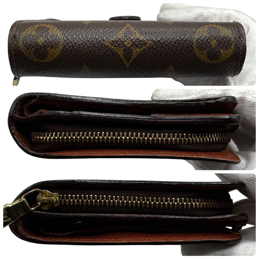 LOUIS VUITTON コンパクト ジップ モノグラム 折り財布