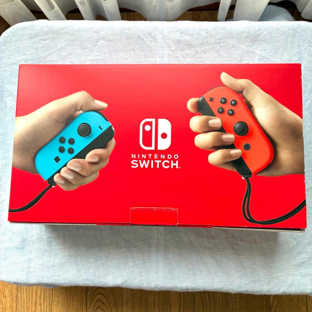 【美品】Nintendo Switch本体 付属品完備 バッテリー強化版