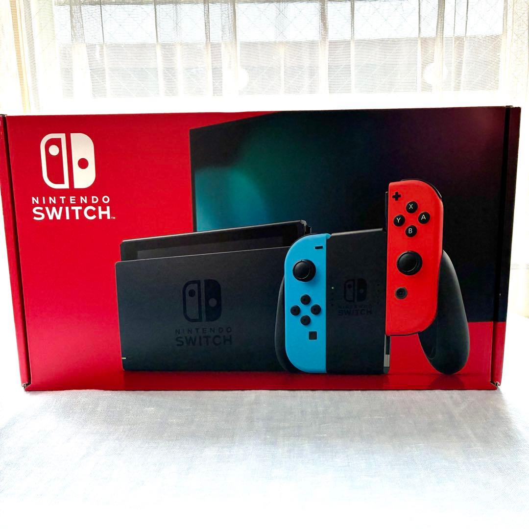 【美品】Nintendo Switch本体 付属品完備 バッテリー強化版