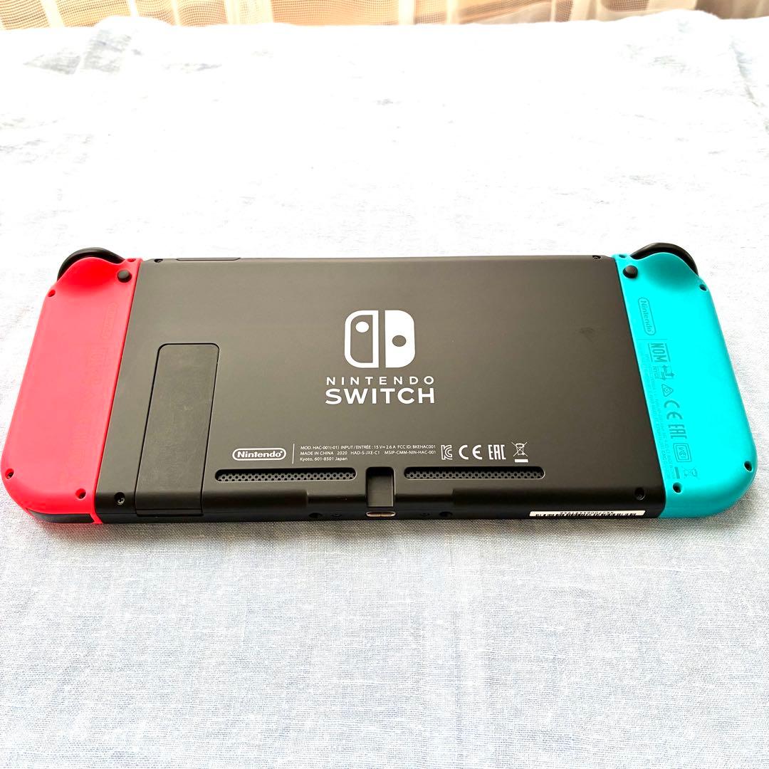 【美品】Nintendo Switch本体 付属品完備 バッテリー強化版