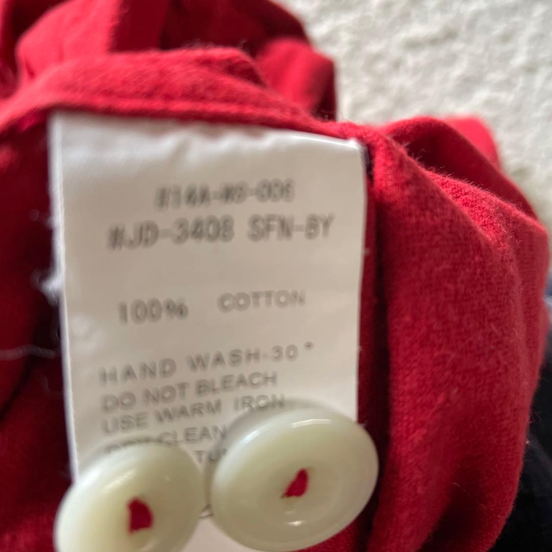 RED❤️flannel❤️DANTONレディースシャツ❤️36レアな赤可愛い〜
