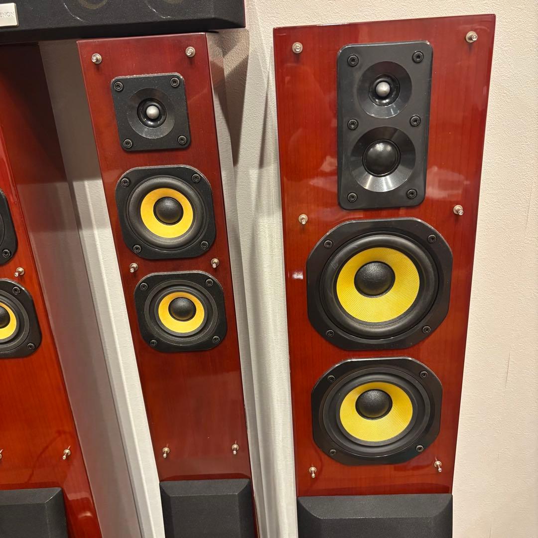 DENON 5.1ch ホームシアター トールボーイ×4 AVC-1590