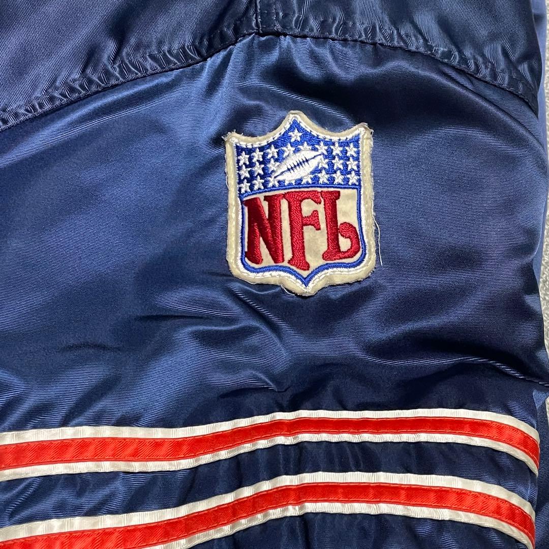 NFLシカゴベアーズ 古着 STARTERジャケットスタジャン ネイビーメンズL