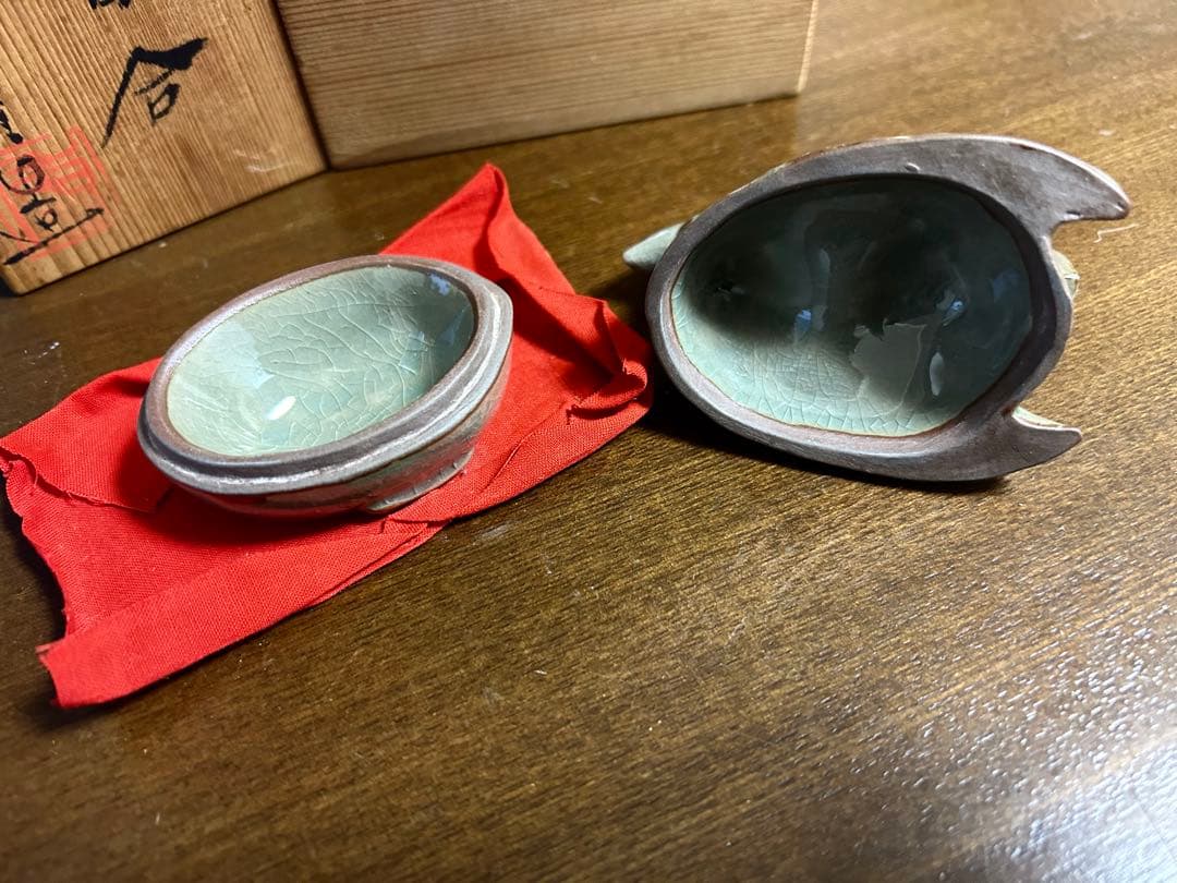 高田焼　青木修造　鶏香合