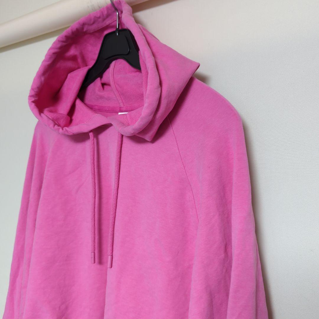 美品 alo yoga ストレッチ クロップド フーディー PINK (M)