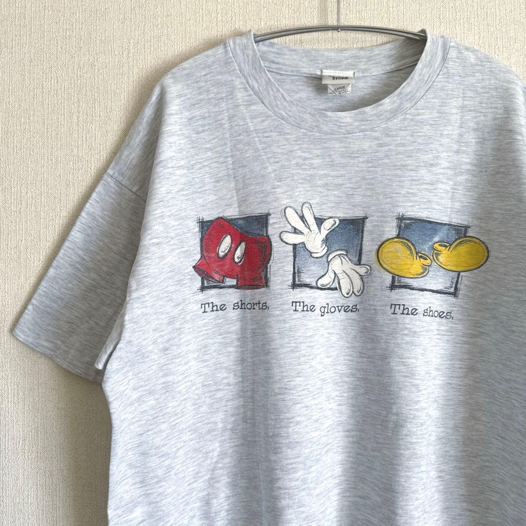 ミッキーマウス　半袖カットソー　90sビンテージ　USA製　XLサイズ