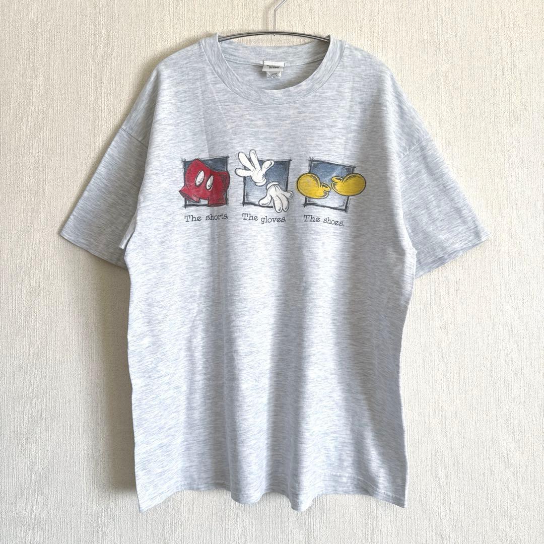 ミッキーマウス　半袖カットソー　90sビンテージ　USA製　XLサイズ