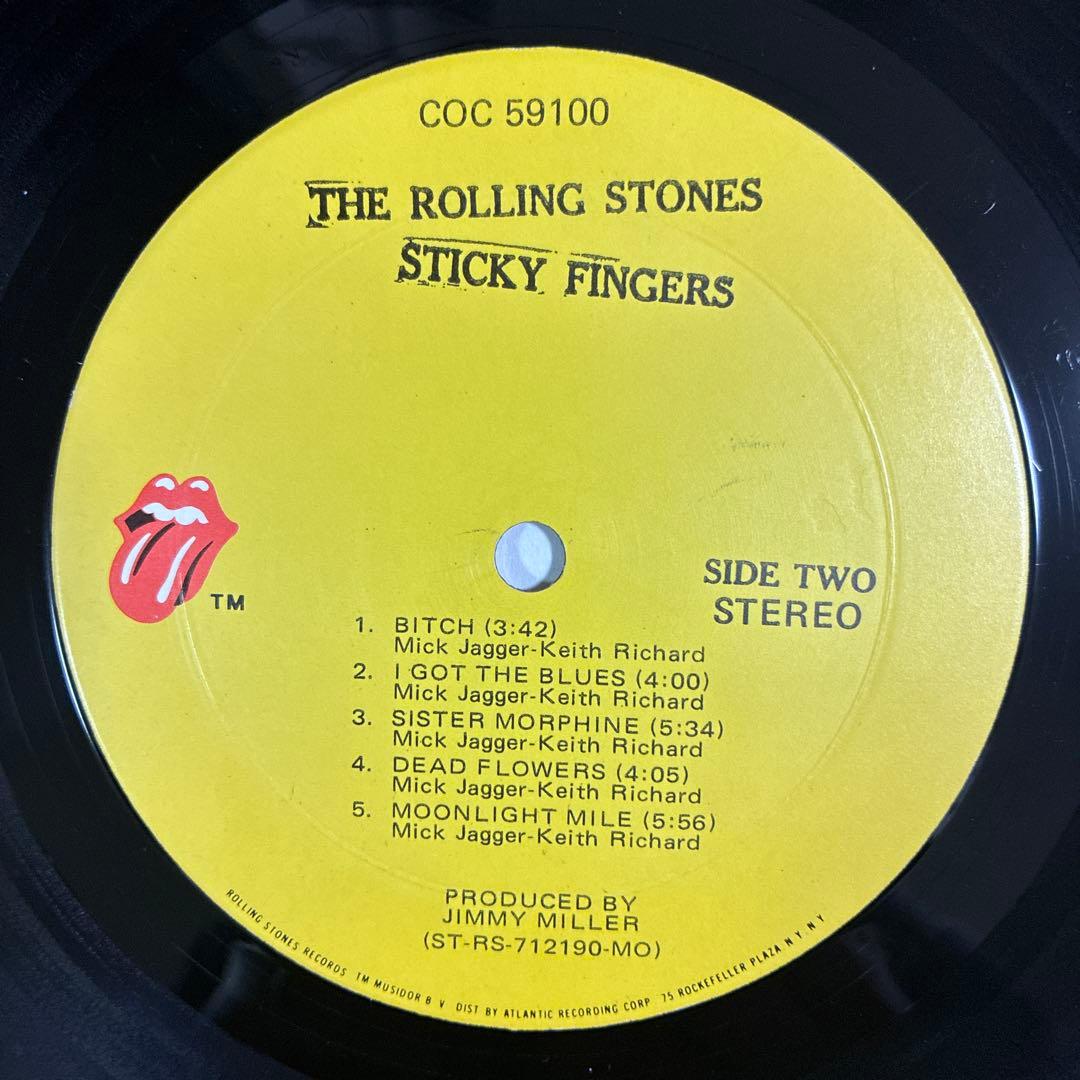 ローリングストーンズ 名盤 レコード スティッキーフィンガーズ USオリジナル盤