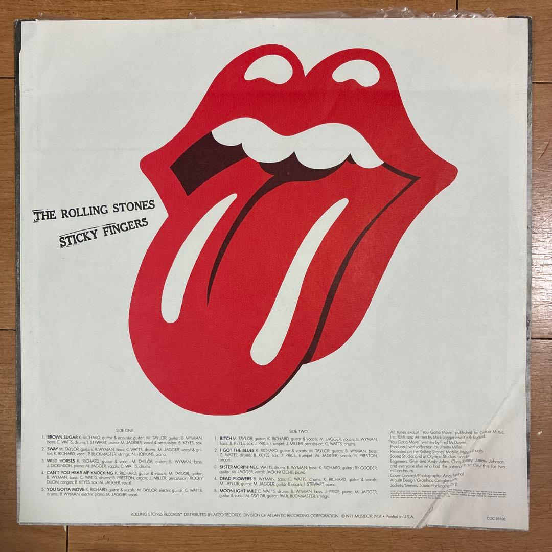 ローリングストーンズ 名盤 レコード スティッキーフィンガーズ USオリジナル盤