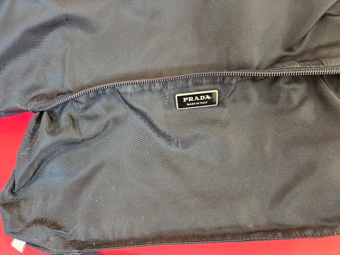 PRADA ブラック ナイロン ウエストポーチ