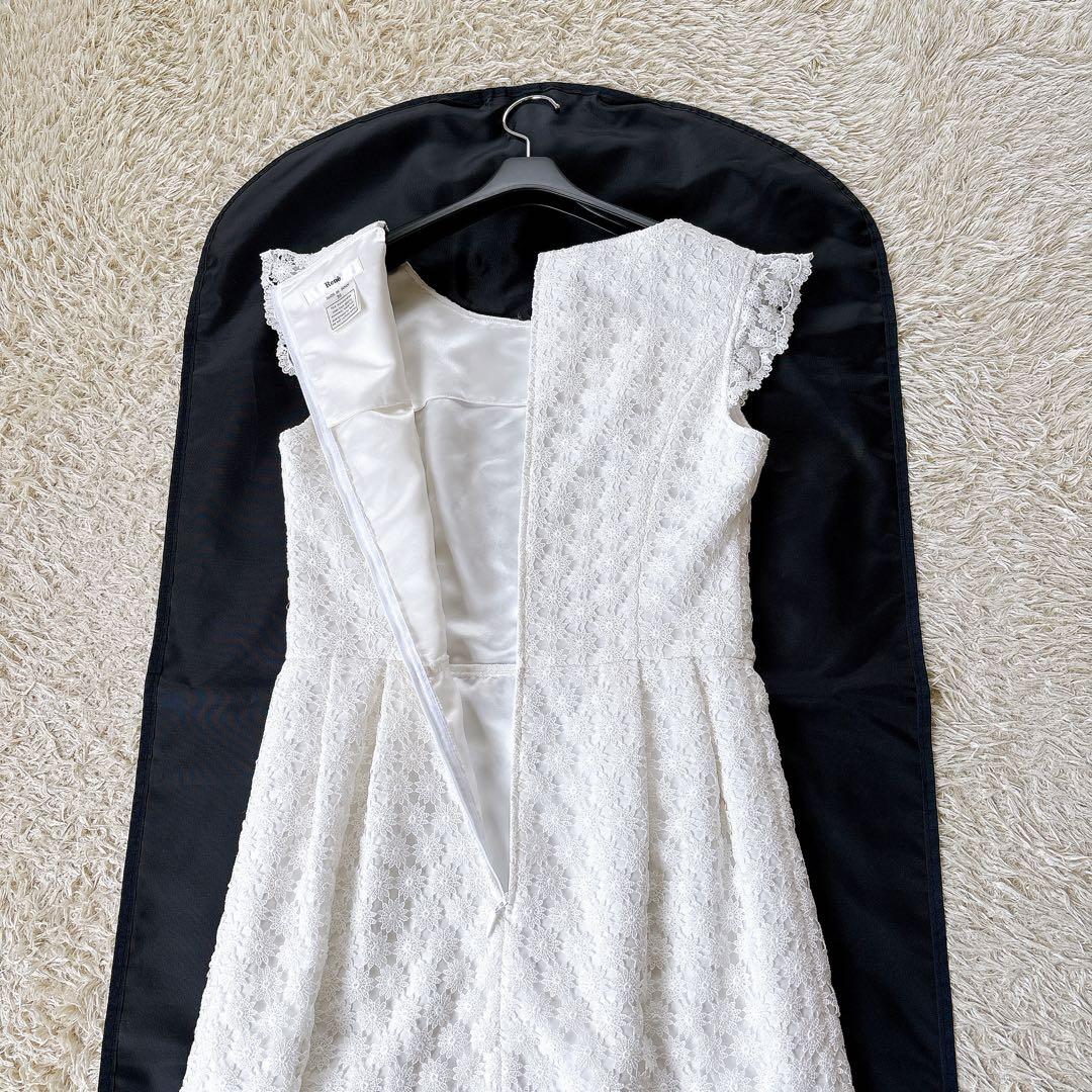 美品✨Rene フラワーレースワンピース 2020年製 刺繍 36 ホワイト系