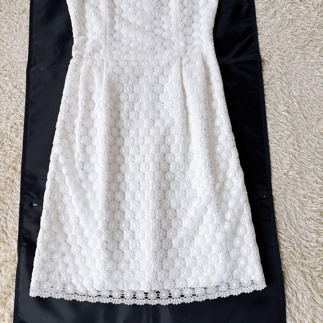 美品✨Rene フラワーレースワンピース 2020年製 刺繍 36 ホワイト系