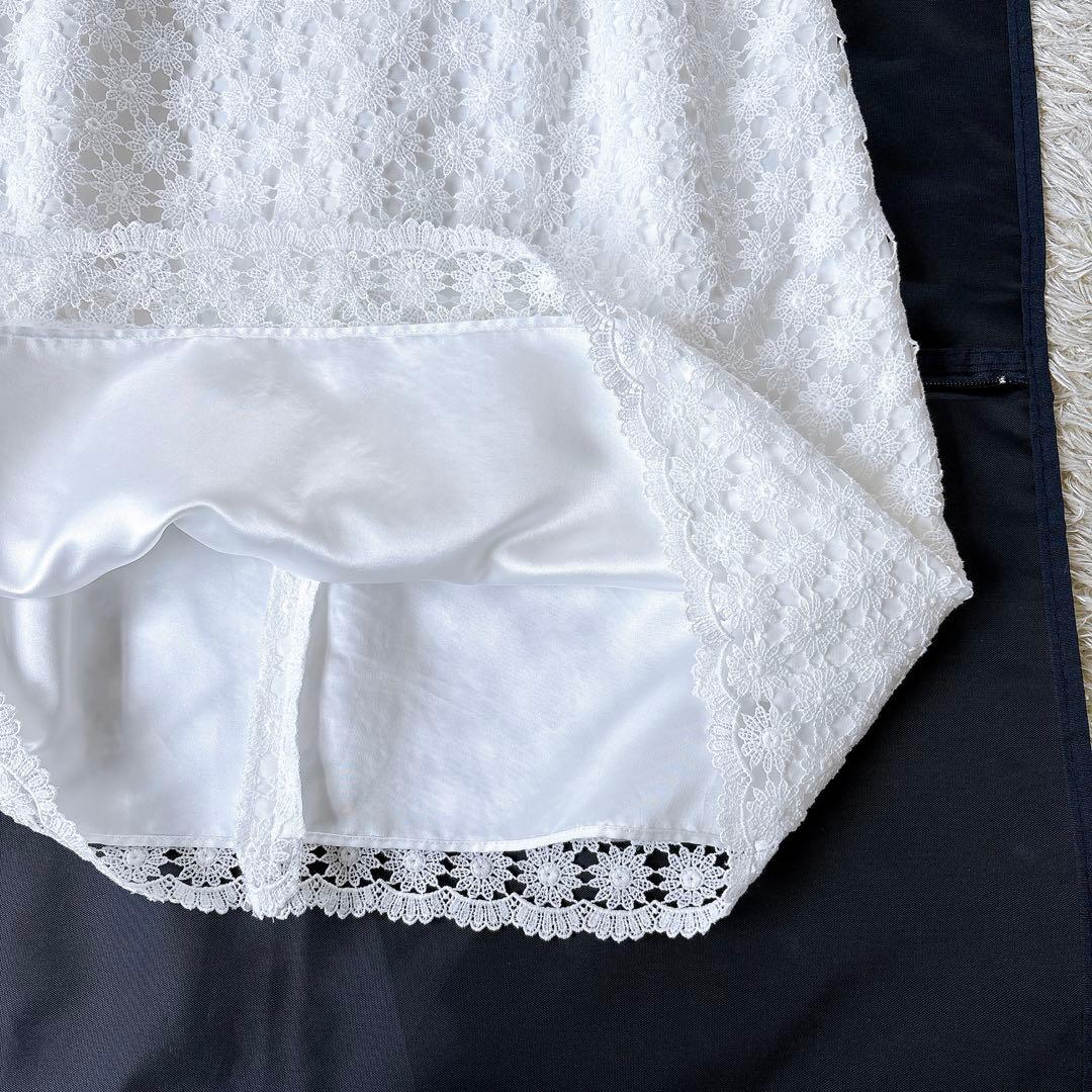 美品✨Rene フラワーレースワンピース 2020年製 刺繍 36 ホワイト系