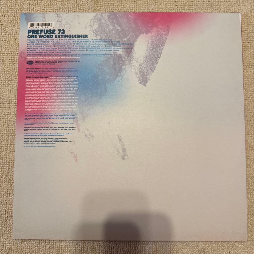 Prefuse 73 One Word Extinguisher インチレコード