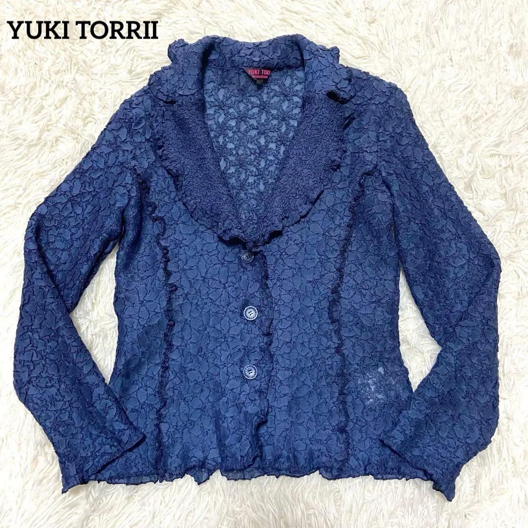 美品　YUKI TORRII ユキトリイ　プリーツ　カーディガン　L size