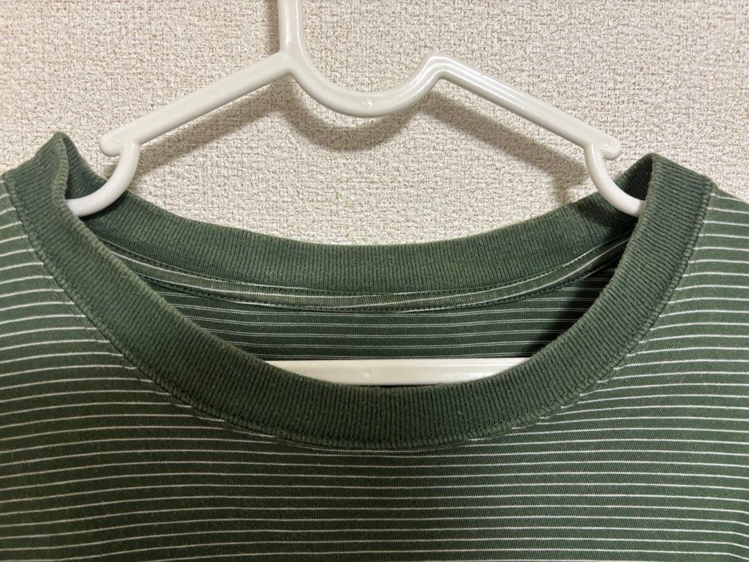 ま*ら様 ENNOY エンノイ ボーダーTシャツ グリーン L