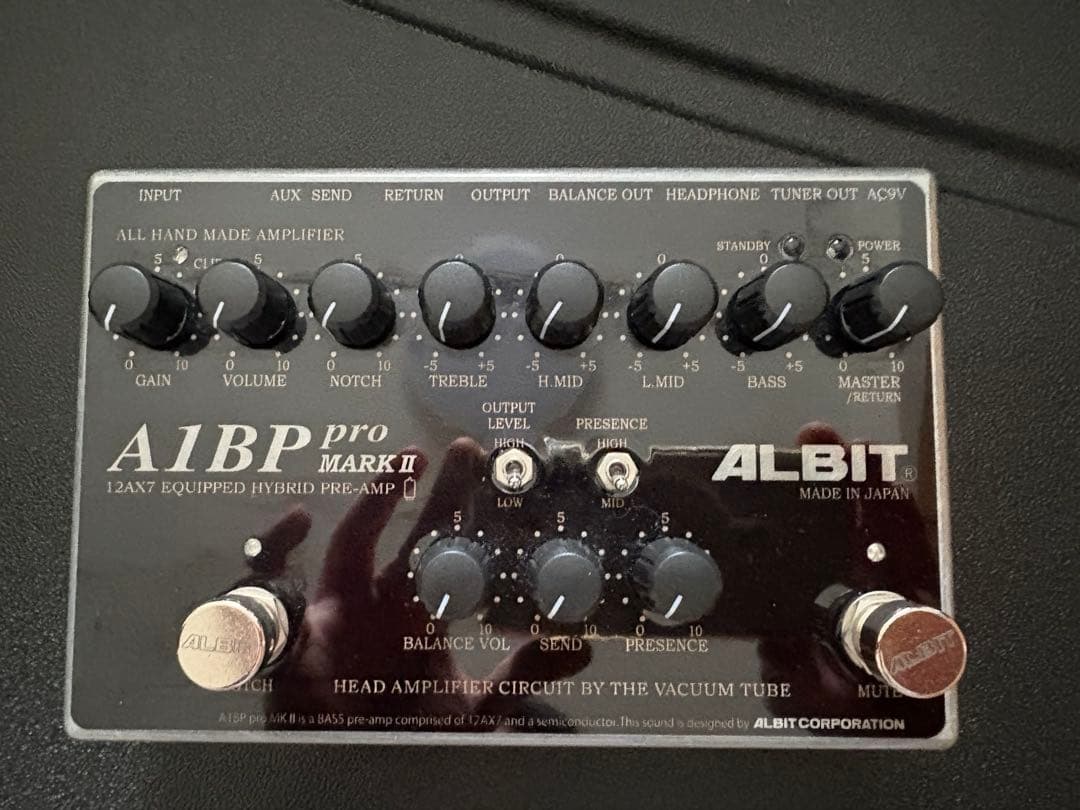 ALBIT A1BP pro MARK II ベースプリアンプ