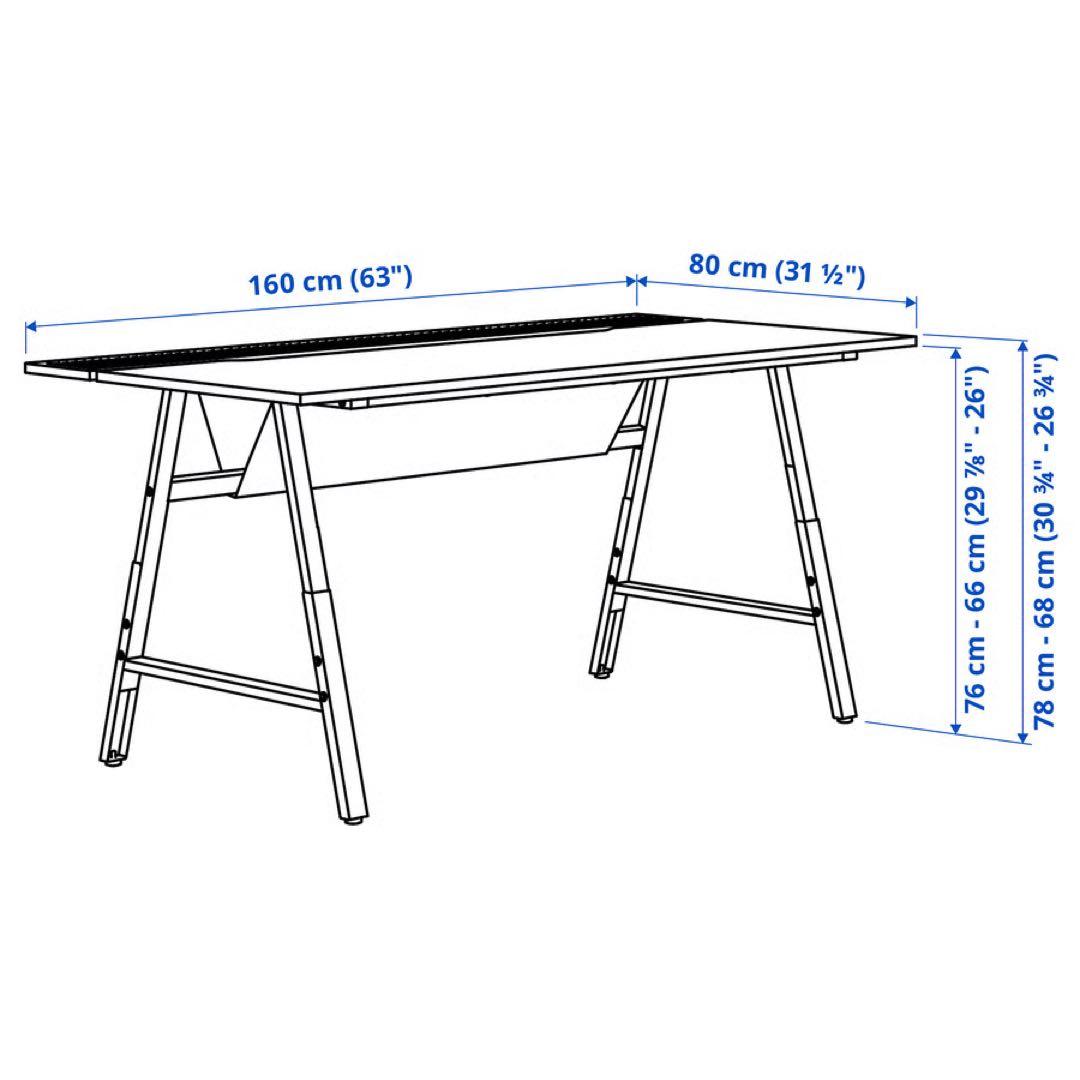 IKEA / UTESPELARE ウーテスペラレ ゲーミングデスク PCデスク