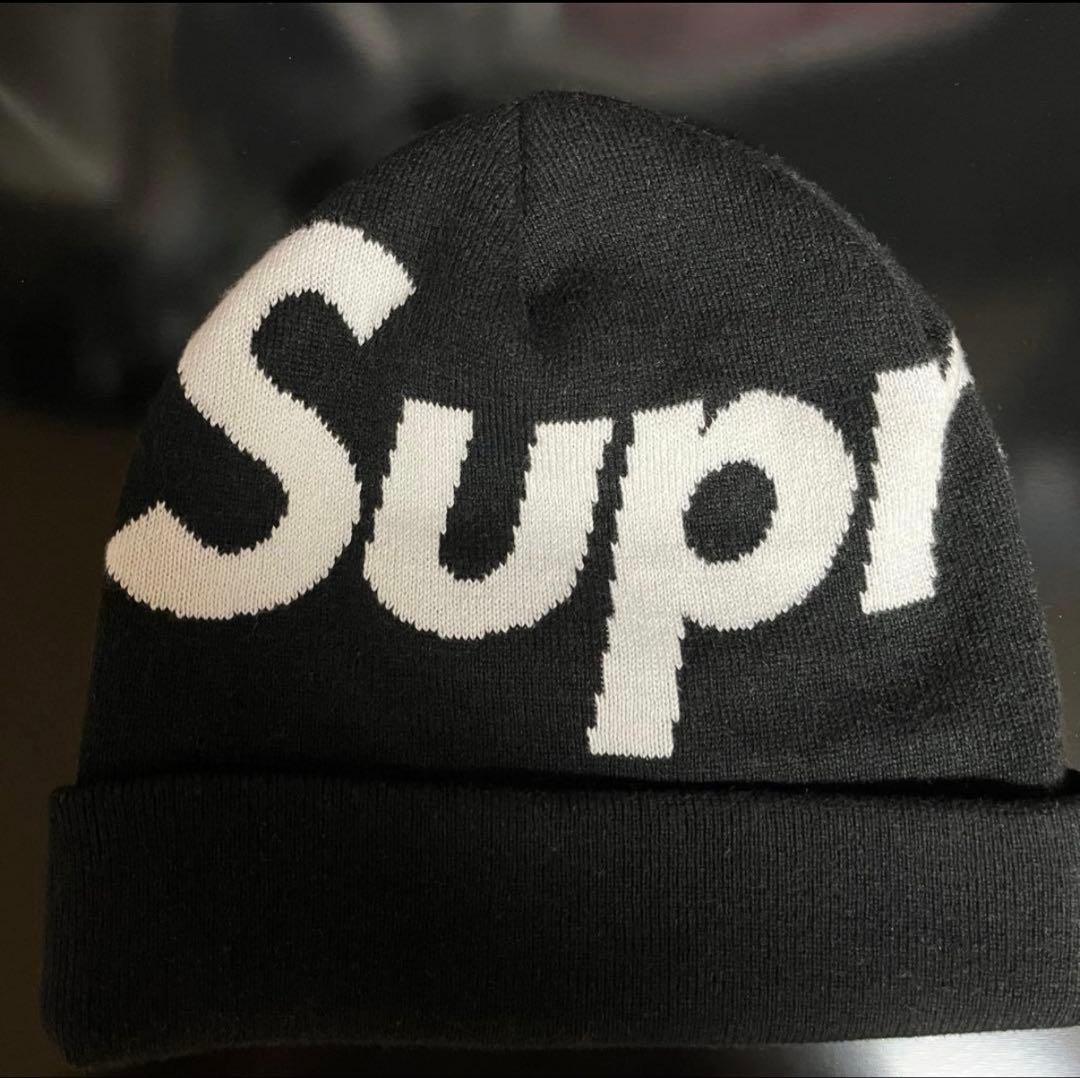 Supreme シュプリーム Big Logo Beanie 黒