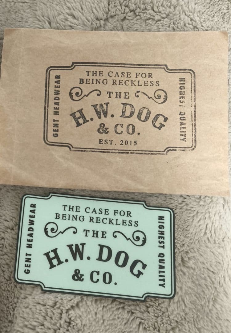 THE H.W.DOG&CO. トラッカーキャップ　ブラック　ステッカー付