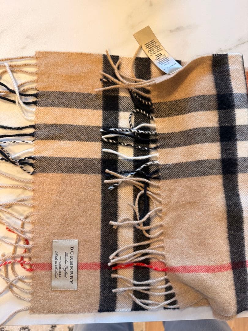 BURBERRY チェック柄 マフラー ウール混紡