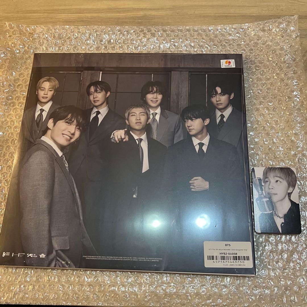 ARIRANG Standard Vinyl LP ジミン（トレカ付き）