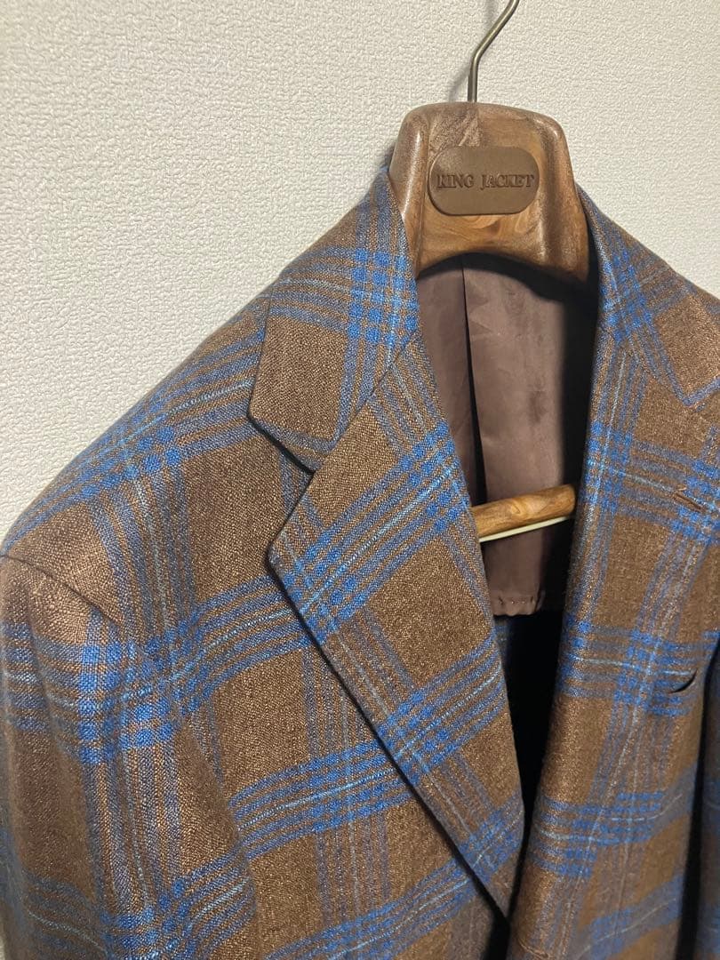 ※ 991GT3 様 RINGJACKET チェックシルク&カシミヤジャケット