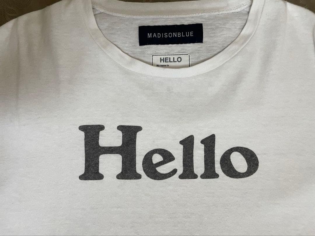 いのです‼️マディソンブルーHelloTシャツ1